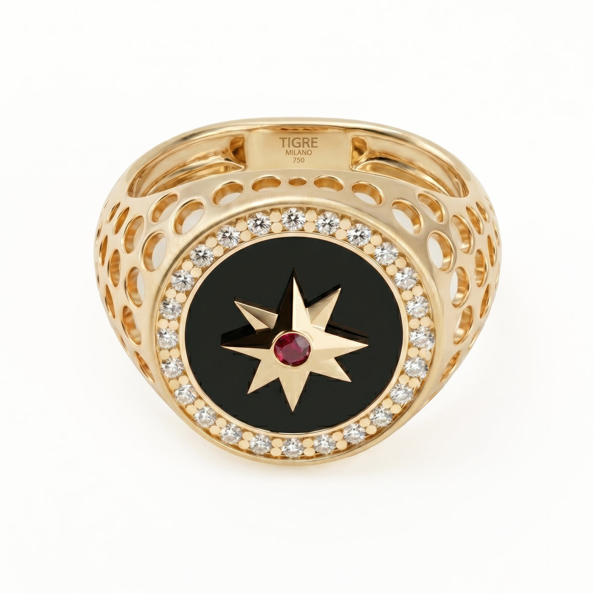 Rosée Round Stone Ring
