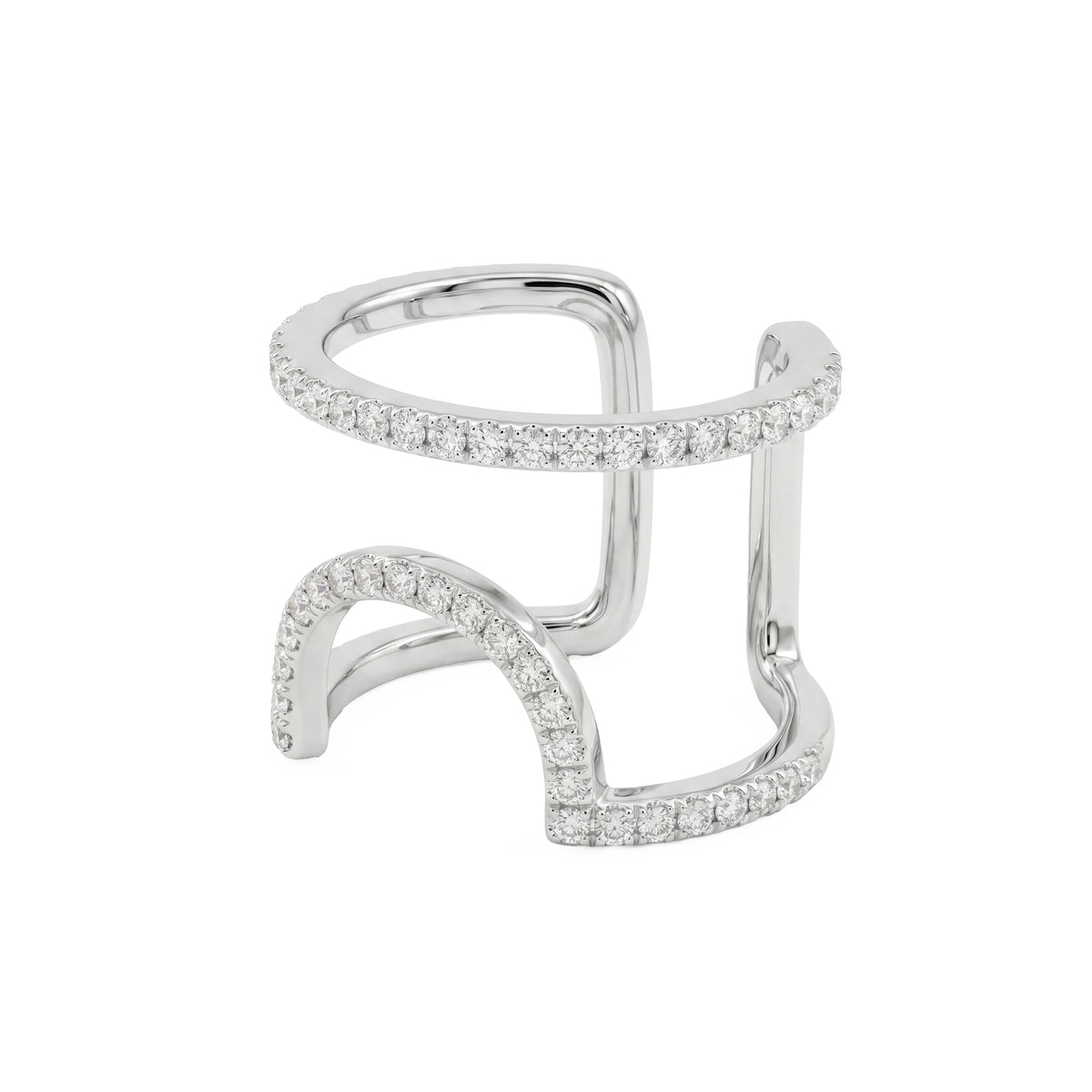 Épure White Gold Nail Ring