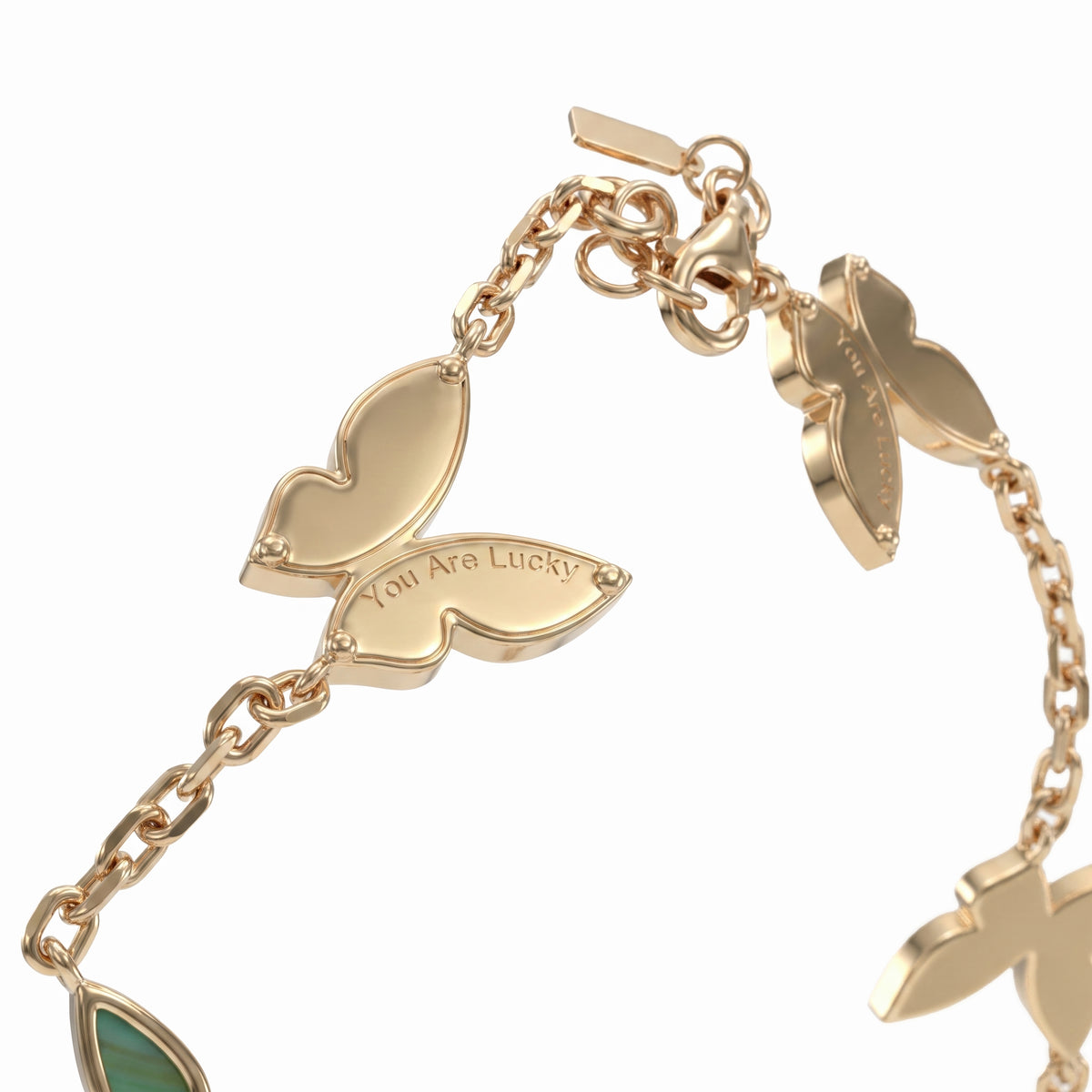 Farfalla Bracelet, 5 Turquoise Motifs