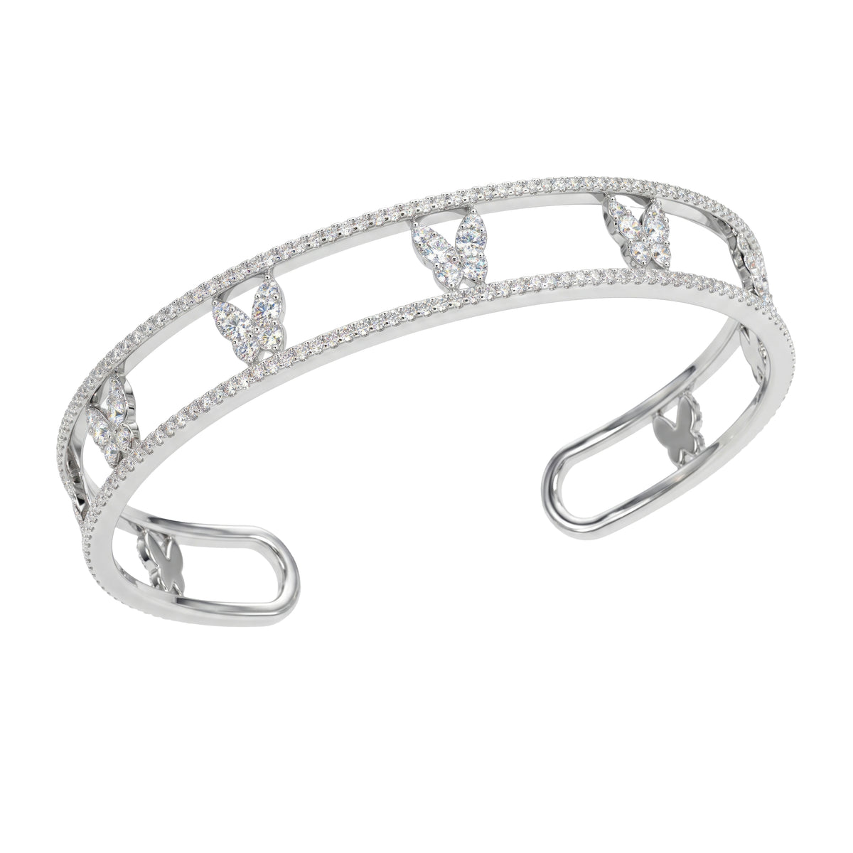 Farfalla Mini White Gold Diamond Bracelet