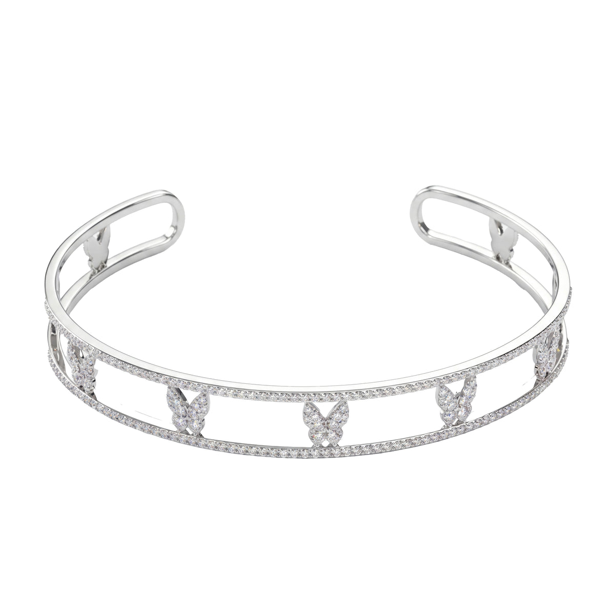 Farfalla Mini White Gold Diamond Bracelet