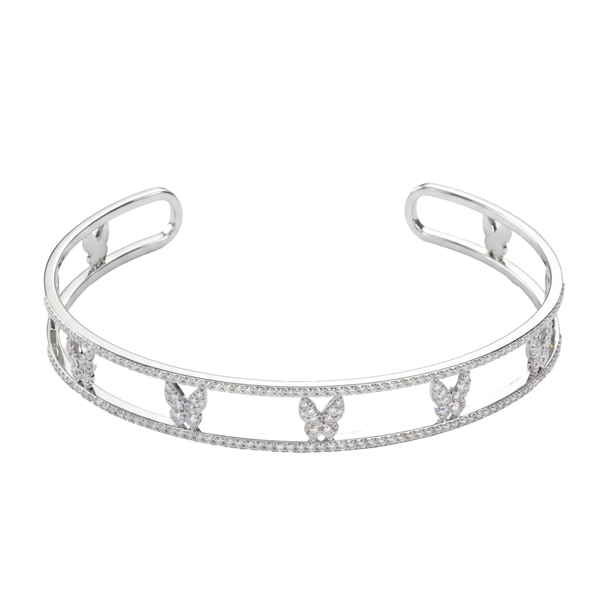 Farfalla Mini White Gold Diamond Bracelet
