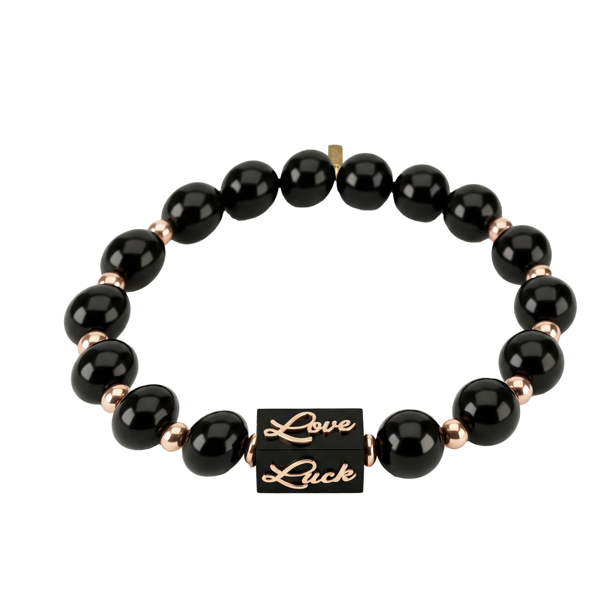 Mantra Noir Bracelet, 4 Words