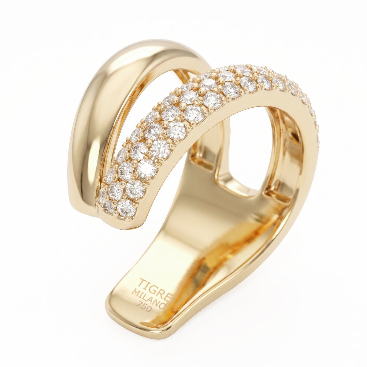 Épure Ear Cuff, 2 Sides, Diamond