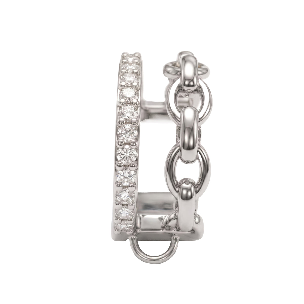 Chaîne White Gold Diamond Ear Cuff