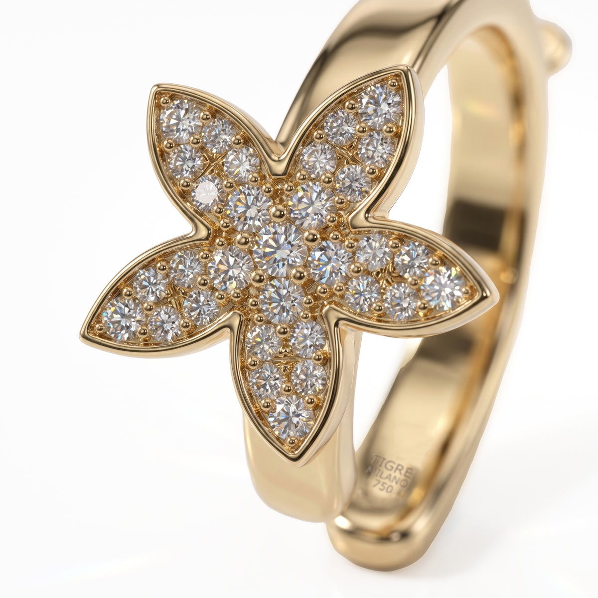 Flora Gold Ear Cuff
