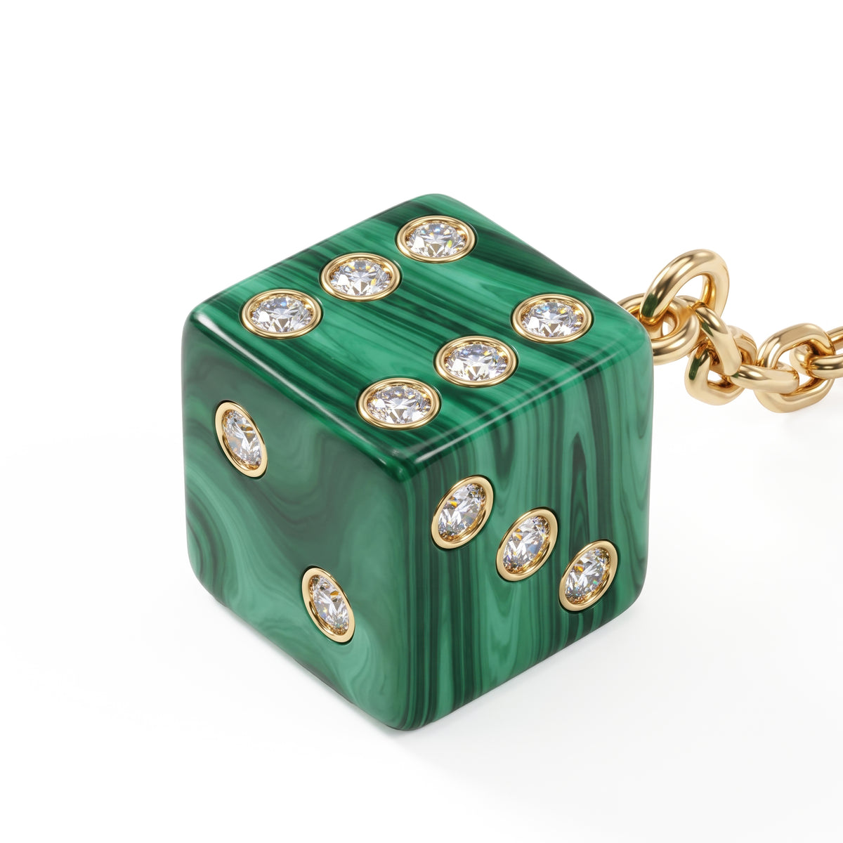 Dé Diamond Enamel Ear Cuff Chain