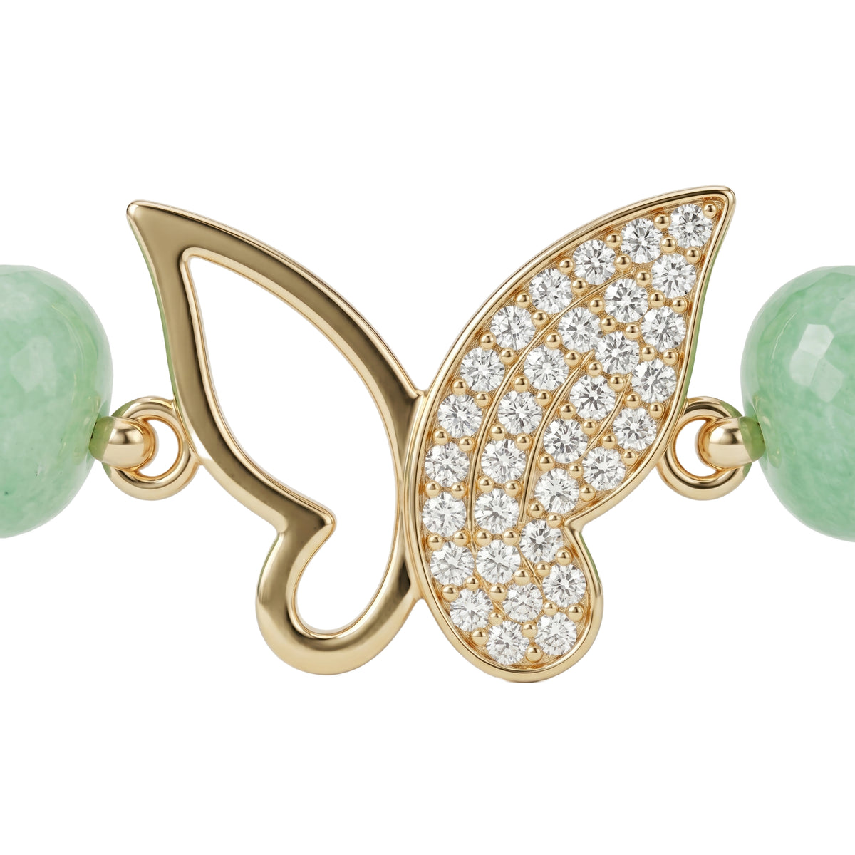 Farfalla Mini Celadon Bead Necklace