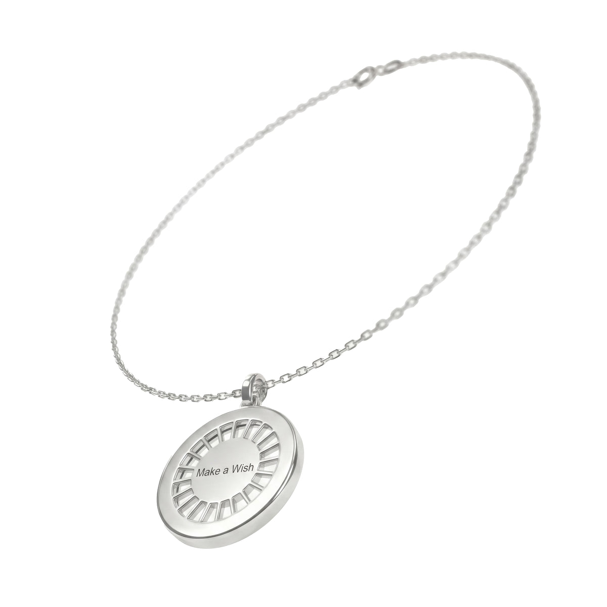11:11 Noir Diamond Medallion Necklace