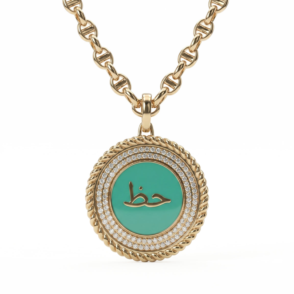 Love Arabic Medallion Necklace