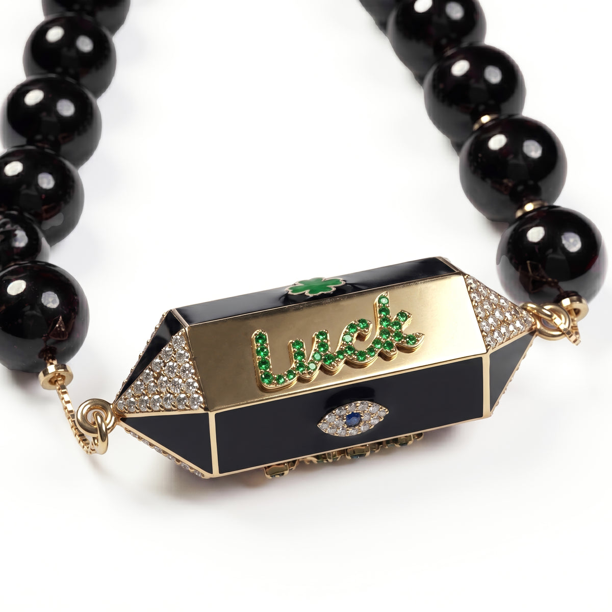 Fanous Garnet Gold Necklace