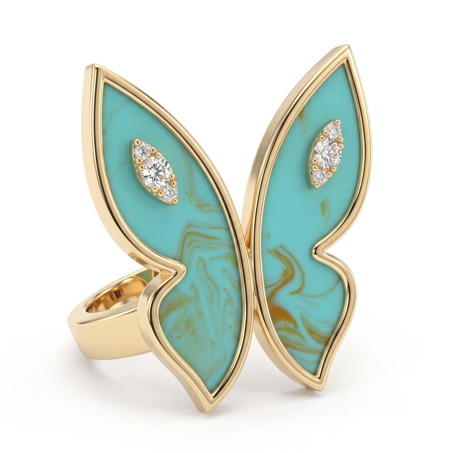 Farfalla Grand Turquoise Ring